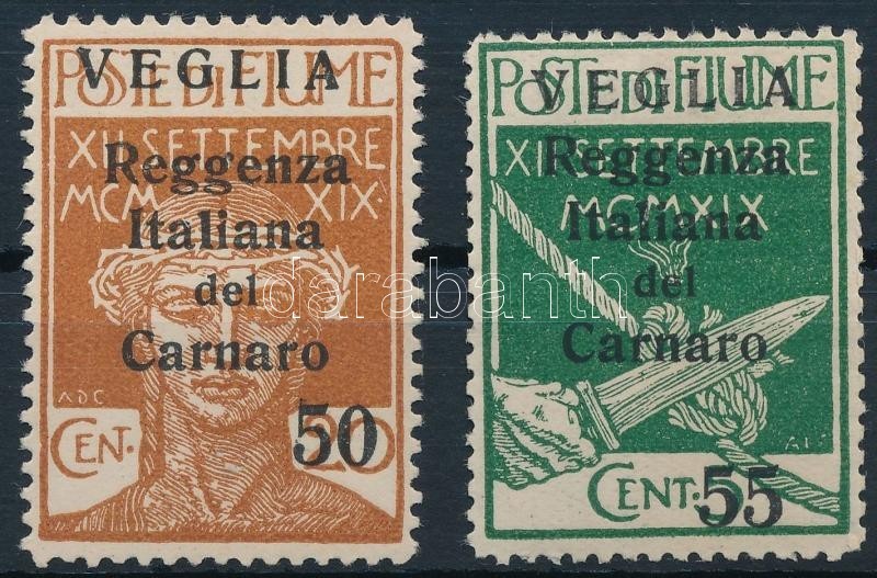 ** Carnaro-sziget 1920 2 Klf Forgalmi Mi 32-33 II - Autres & Non Classés