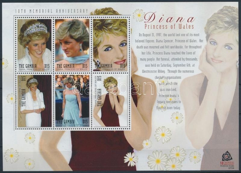 ** 2007 Diana Hercegnő Kisív Mi 5751-5756 - Other & Unclassified