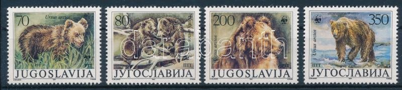 ** 1988 WWF: Barna Medve Sor + 4 Db FDC Mi 2260-2263 - Other & Unclassified