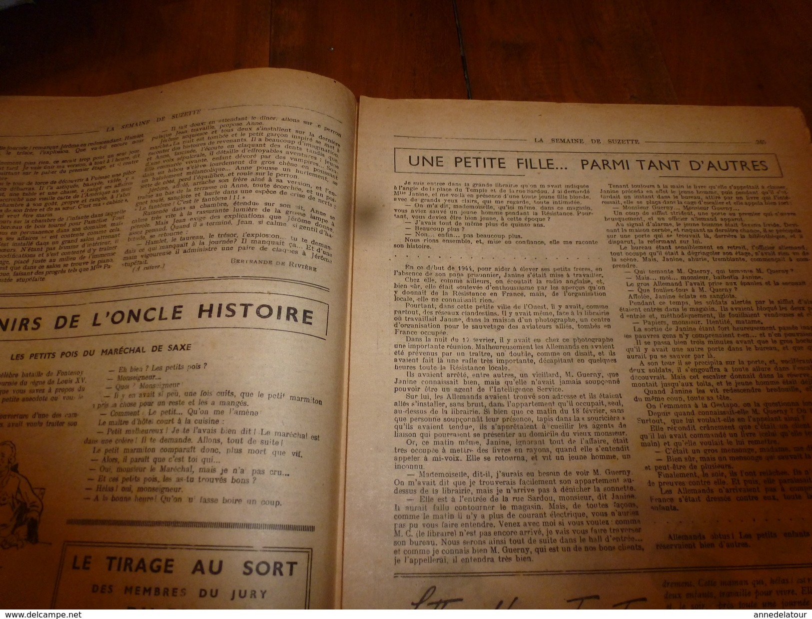 1947 LSDS :Emouvant Récit:Janine En 1944,sauve M. Guerny (agent De L'Intelligence Service), Suite Intervention Gestapo - La Semaine De Suzette