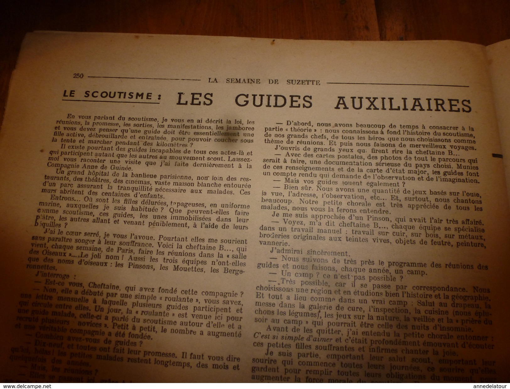 1947 LSDS :Emouvant Récit:Janine En 1944,sauve M. Guerny (agent De L'Intelligence Service), Suite Intervention Gestapo - La Semaine De Suzette