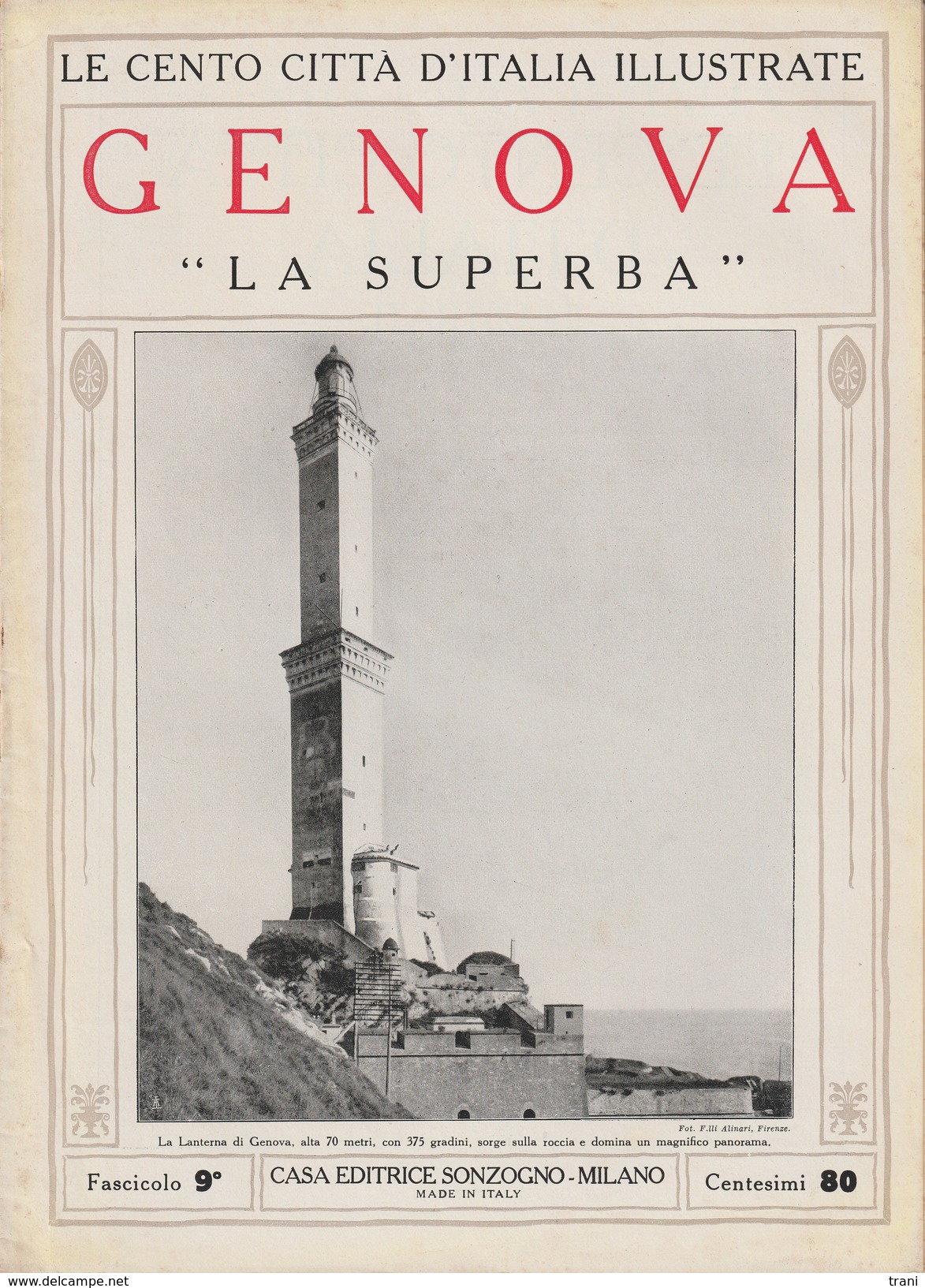 GENOVA - "La Superba"  - Anni '20 - Documenti Storici