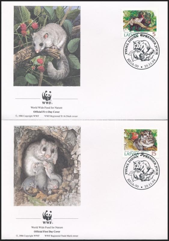 ** 1994 WWF: Pele Sor 4 Db FDC - N + Sor Mi 378-381 - Autres & Non Classés