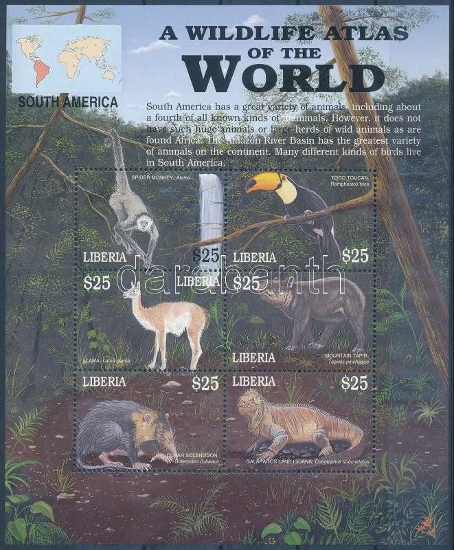 ** 2001 Dél-Amerika állatai Kisív Mi 4405-4410 - Other & Unclassified