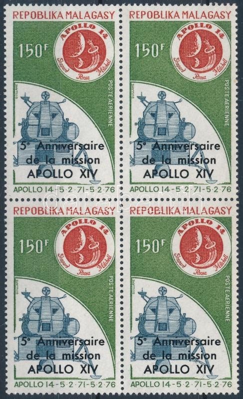 ** 1976 Apolló Négyestömb Felülnyomással Mi 782 - Other & Unclassified