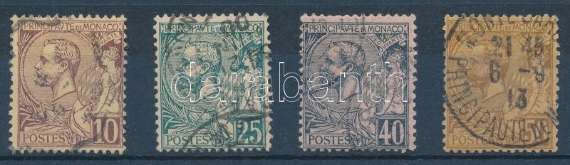 O 1891-1894  I. Albert Herceg 4 érték Mi 14, 16, 17, 18 (Mi EUR 50.50) - Other & Unclassified