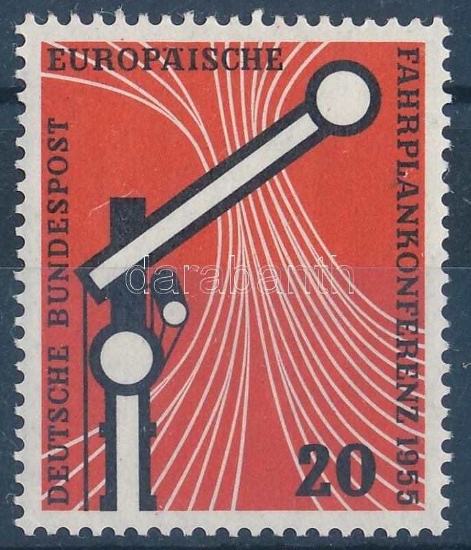 ** 1955 Európai Menetrend Konferencia Mi 219 - Autres & Non Classés