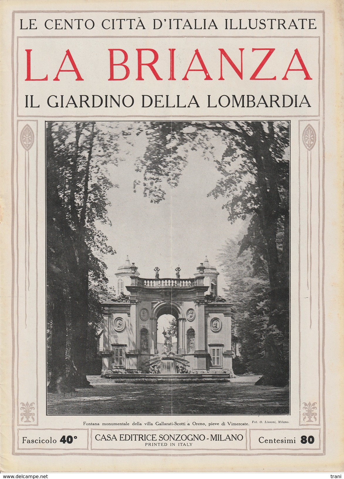 LA BRIANZA - Il Giardino Della Lombardia  - Anni '20 - Documenti Storici
