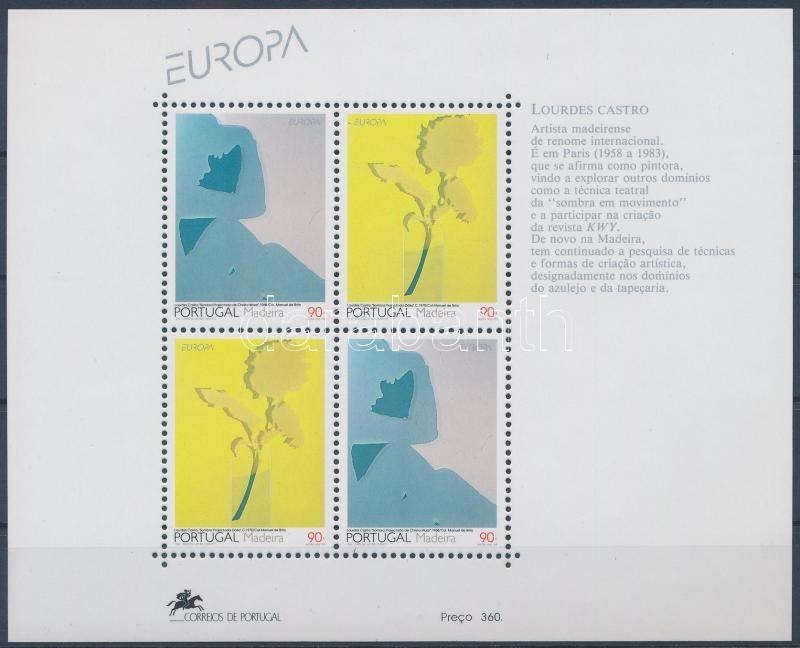 ** 1993 Europa CEPT:Kortárs Művészet Blokk Mi 13 - Other & Unclassified