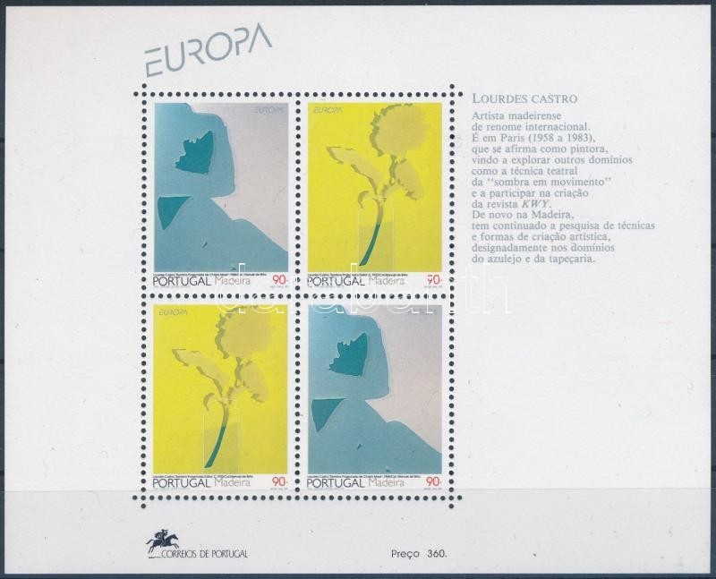 ** 1995 Europa CEPT: Kortárs Művészet Blokk Mi 13 - Autres & Non Classés