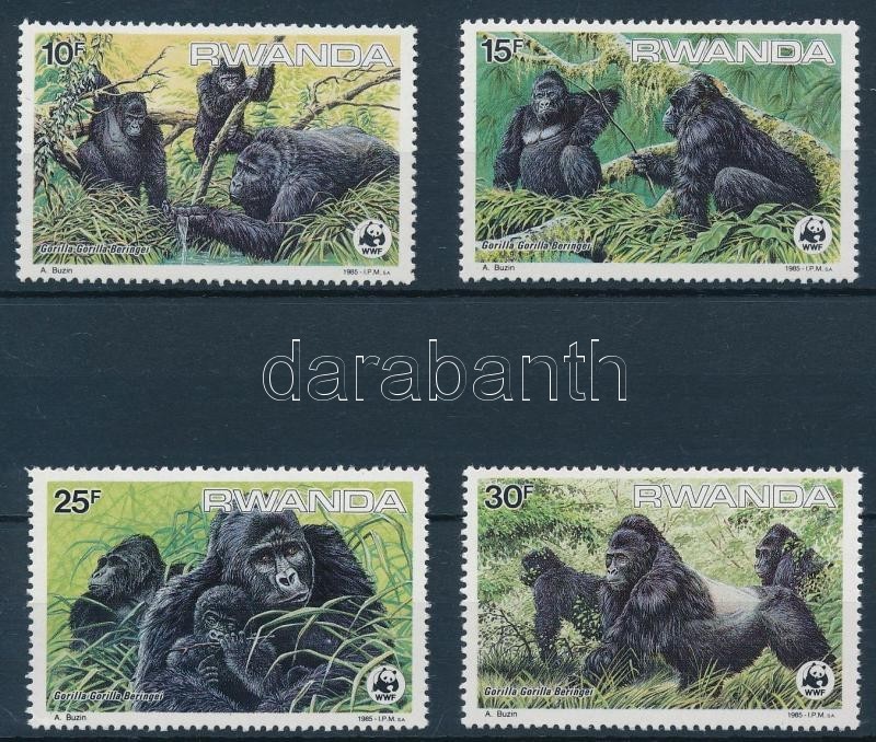 ** 1985 WWF: Gorilla Sor Mi 1292-1295 - Autres & Non Classés