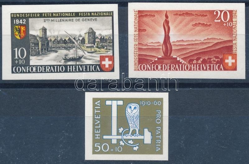 ** 1942-1960 3 Db Blokkból Kivágott Bélyeg Mi 719, Mi 410-411 (Mi EUR 70,- ) - Autres & Non Classés