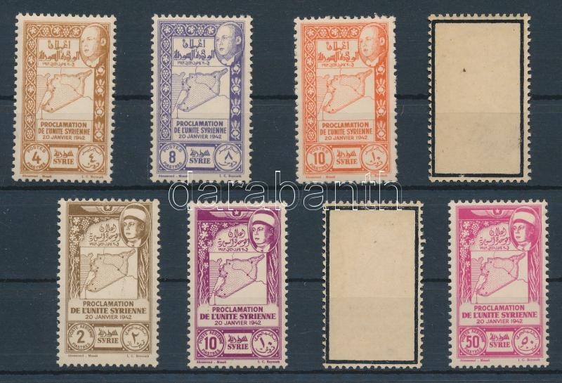 ** 1943 Mi 475-482 Felülnyomat A Hátoldalon / Surcharge On The Backside - Other & Unclassified