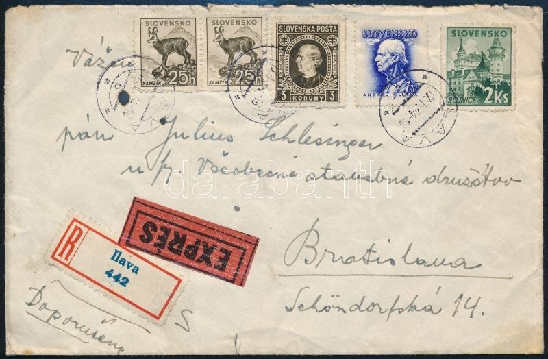 1944 Ajánlott Expressz Levél / Registered Express Cover - Other & Unclassified
