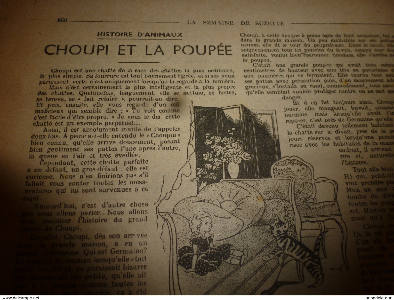 1947 LSDS :Choupi et la Poupée ->Choupi est une chatte de la race la plus ordinaire, mais c'est la plus géniale;etc