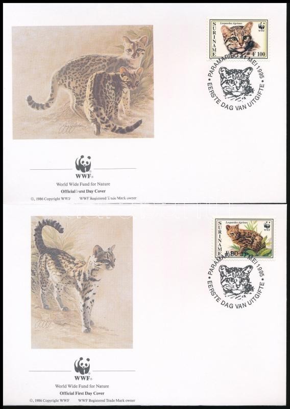 ** 1995 WWF: Kisméretű Macskafajták 4 érték + 4 FDC Mi 1514-1517 - Other & Unclassified