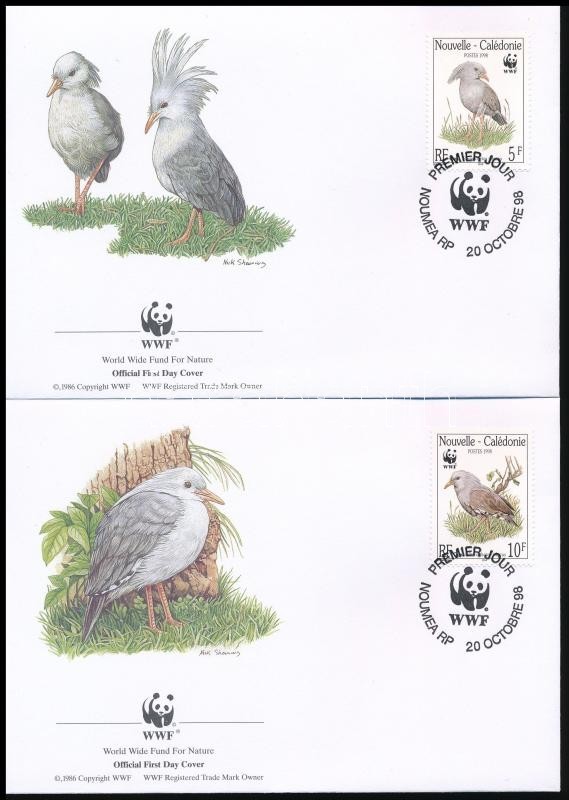 ** 1998 WWF: Kagu Sor Mi 1144-1147 + 4 FDC - Autres & Non Classés