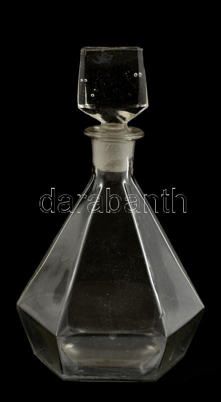 Art Deco Likőrösüveg / Liquor Bottle 23 Cm - Glass & Crystal