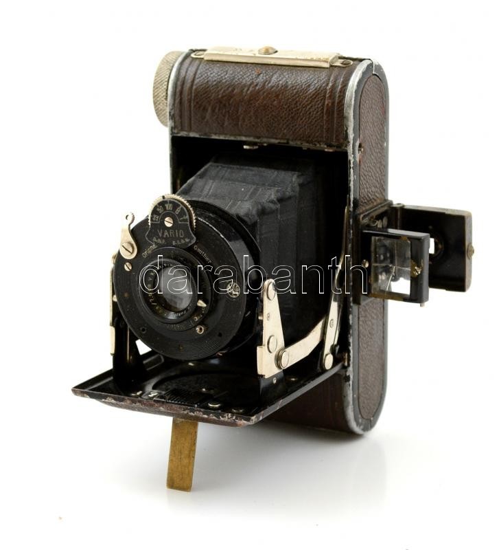 1932 Kolar, Kolarex Varia Kihajtható Cseh Kamera Rekolar 1:6,3 / 7,5 Cm Objektívvel. Kereső üvege Törött, Kinyitó Gomb B - Appareils Photo