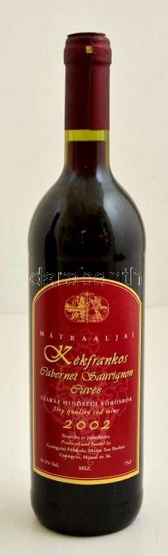2002 Mátraljai Kékfrankos Cabernet Sauvignon Cuvee Bontatlan Palackban / Unopened Bottle - Autres & Non Classés