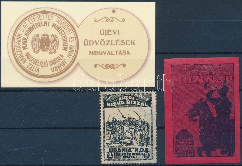 I. Világháborús Ikerbélyeg Facsimile Kiadás + 2 Levélzáró - Unclassified