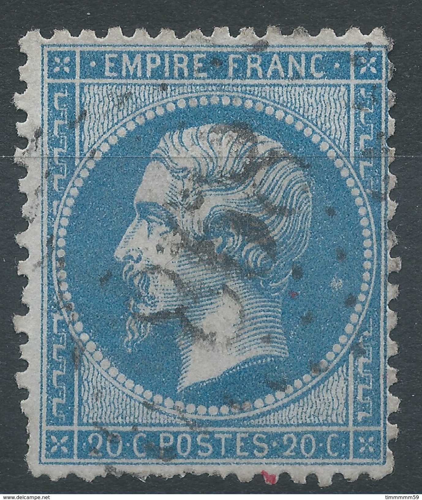 Lot N°38865  Variété/n°22, Oblit GC 868 Champlitte (69), Ind 4 Ou 898 Charleville (7), Tache Blanche Deriérre La Tête - 1862 Napoleon III