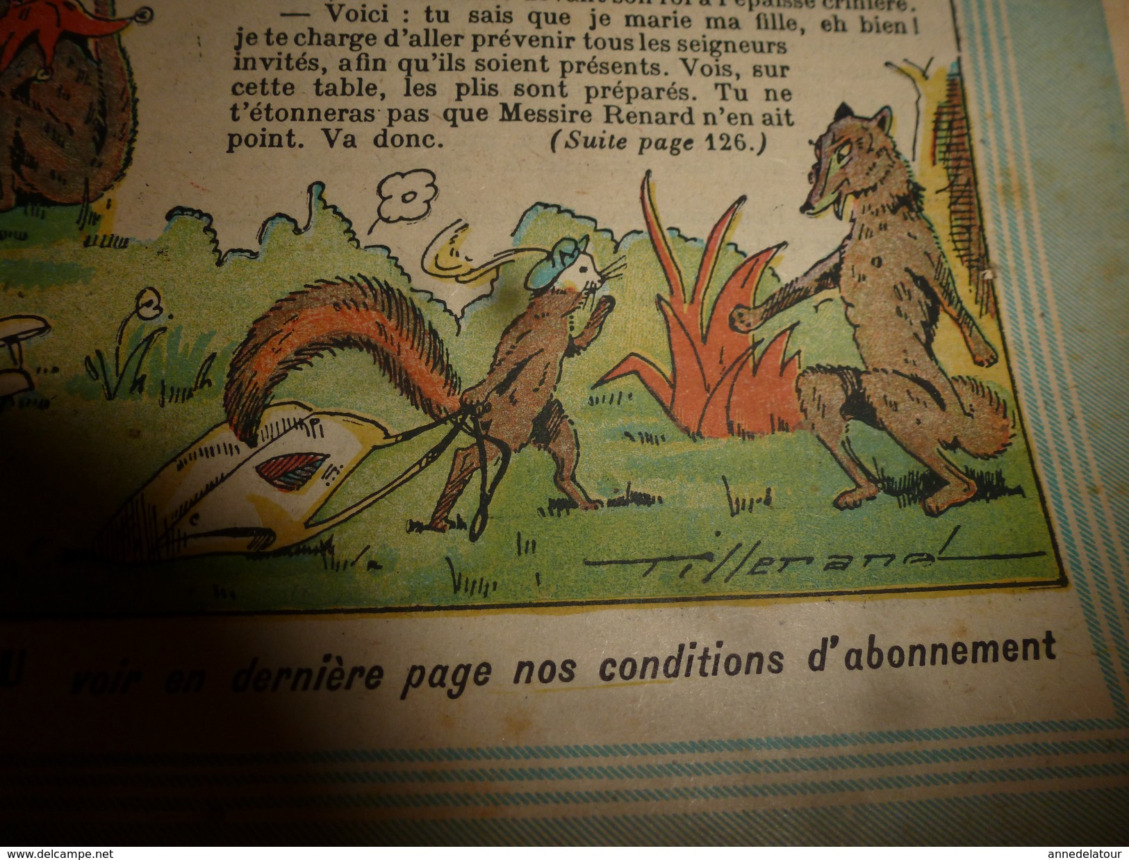 1947 LSDS : Une Autre Variante De L'histoire ----> LE CORBEAU ET LE RENARD ,illustrée Par G. Tisserand; Etc - La Semaine De Suzette