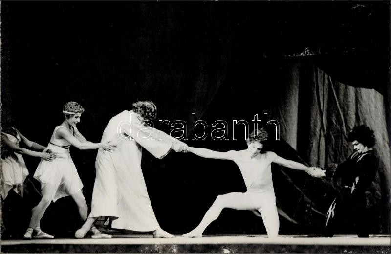Cca 1973 Balettjelenetek, 5 Db Vintage Fotó, Kettő Kasírozva, 39x28 Cm és 23x14 Cm Között - Autres & Non Classés
