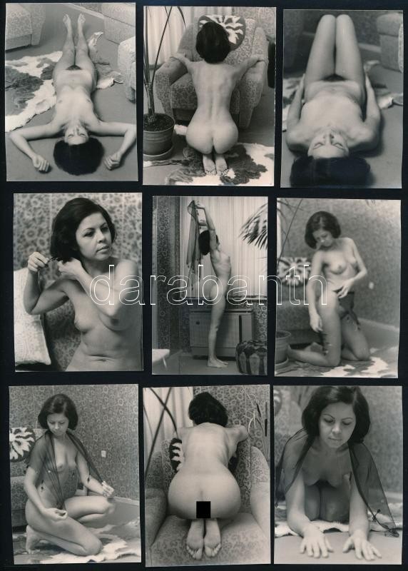 Cca 1973 Szolidan Erotikus Fényképek, 13 Db Vintage Fotó, 6x9 Cm / 13 Erotic Photos - Autres & Non Classés