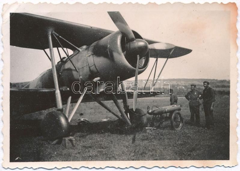 Cca 1941 A WM21 Sólyom Közelfelderítő Gép Feltöltése 6x9 Cm - Autres & Non Classés