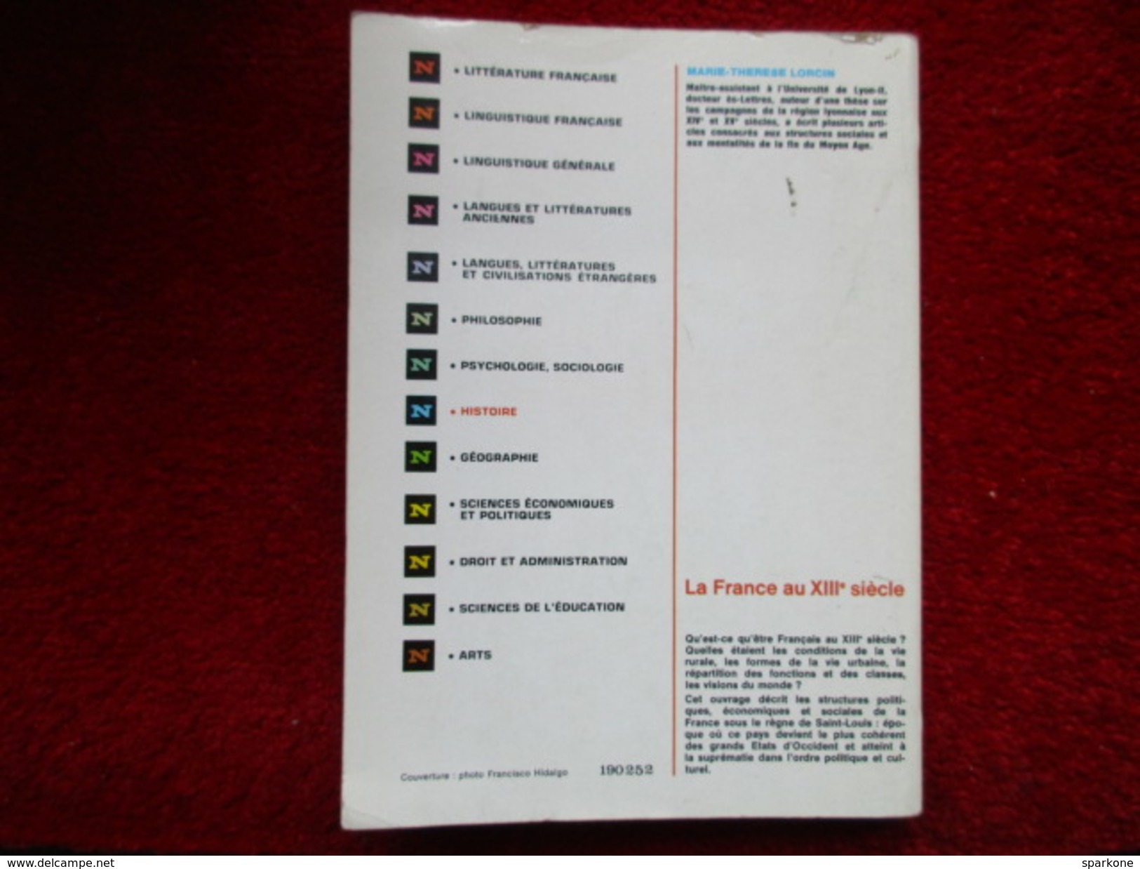 La France Au XIIIe Siècle (Marie-Thérèse Lorcin) éditions Nathan De 1975 - History
