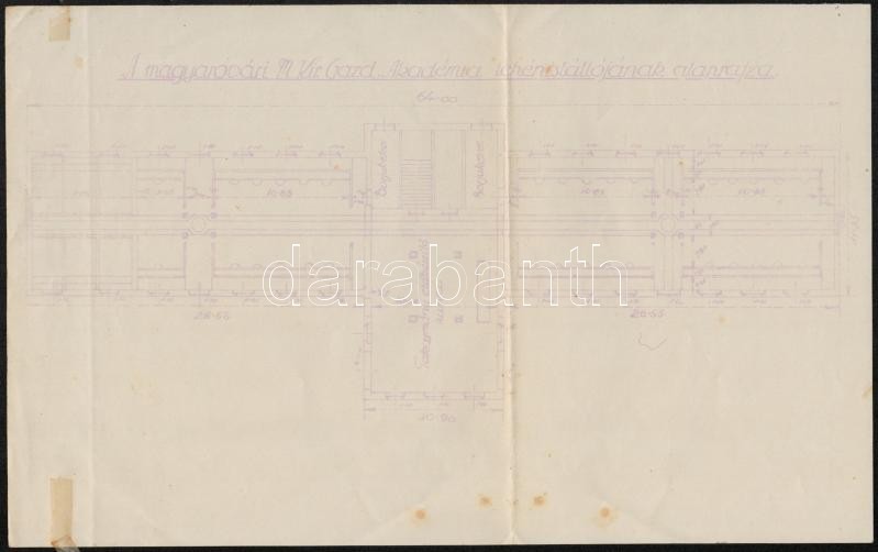 Cca 1919-1960 Vegyes Papírrégiség Tétel, 18 Db, Köztük Magyar Királyi Gazdasági Akadémia Tervrajzok, MÁV Igazolvány, Isk - Unclassified