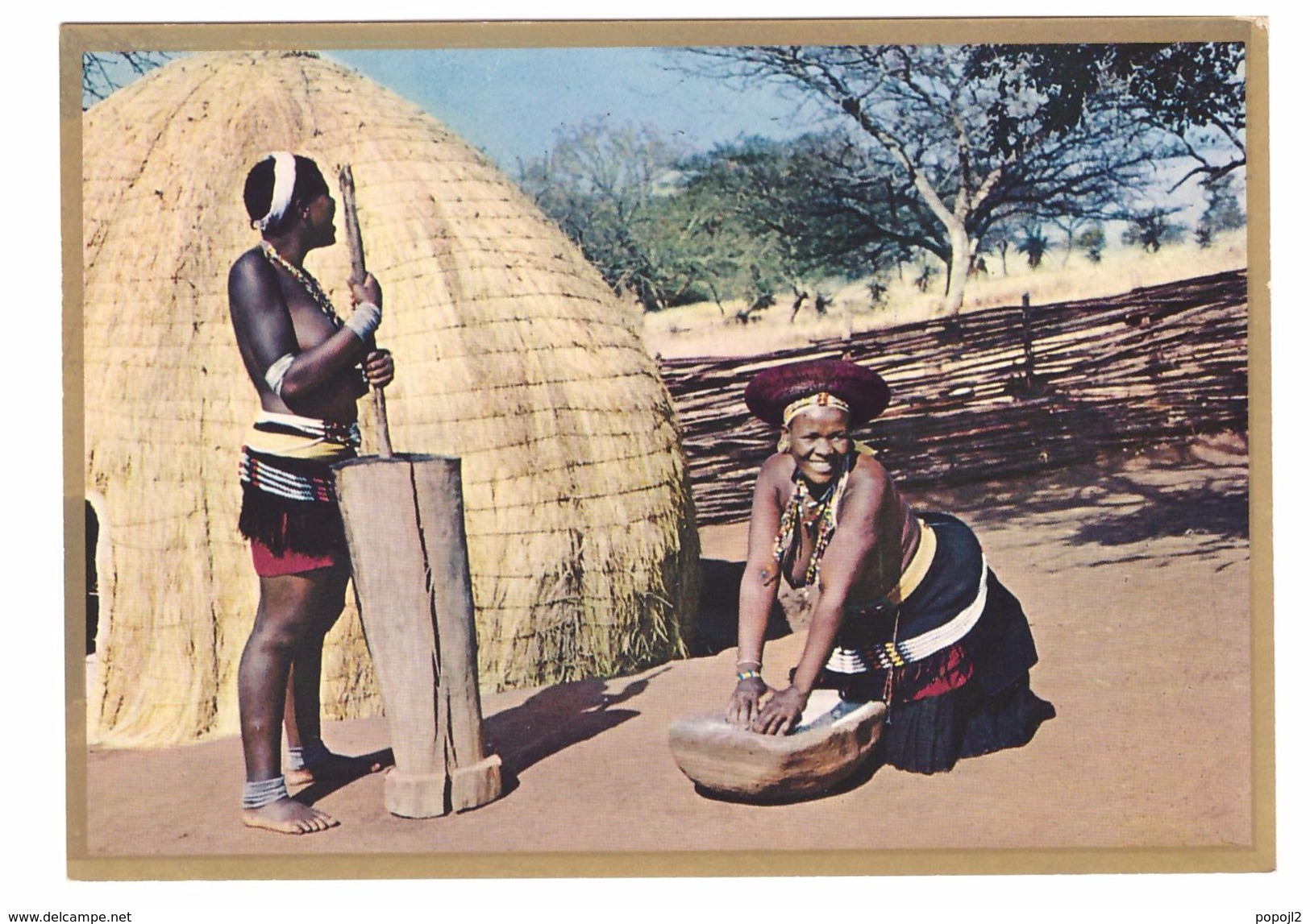 18 CPM AFRIQUE DU SUD - Zulu, Bantu, Ndebele toutes scannées