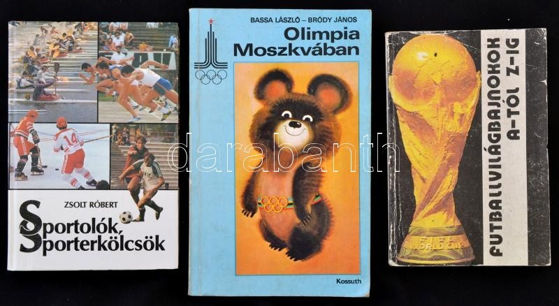 Vegyes Sport Témájú Könyvek, 3 Db:
Bassa László, Bródy János: Olimpia Moszkvában. Bp., 1979, Kossuth. Kiadói Papírkötés, - Non Classés