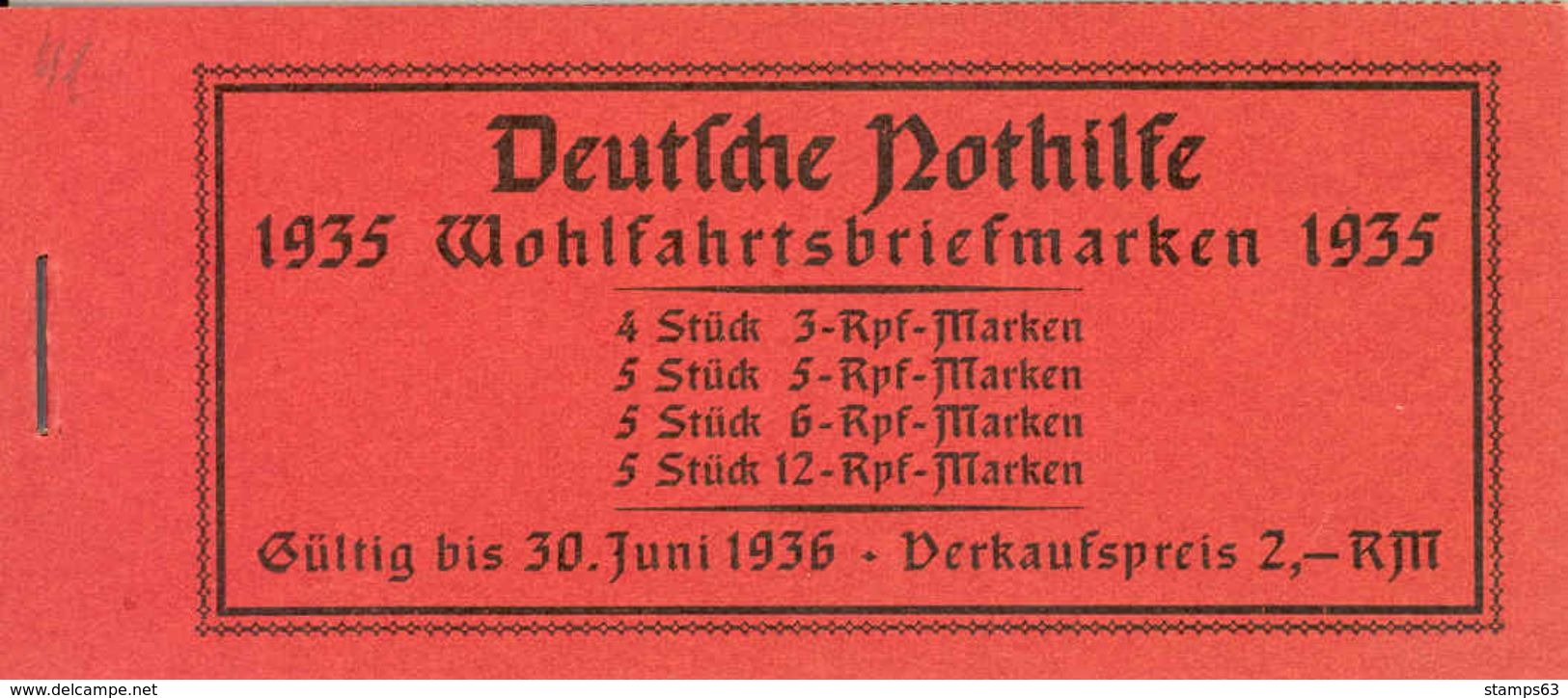 DEUTSCHES REICH / GERMANY EMPIRE, 1935, Booklet / Markenheftchen MH 41 - Cuadernillos