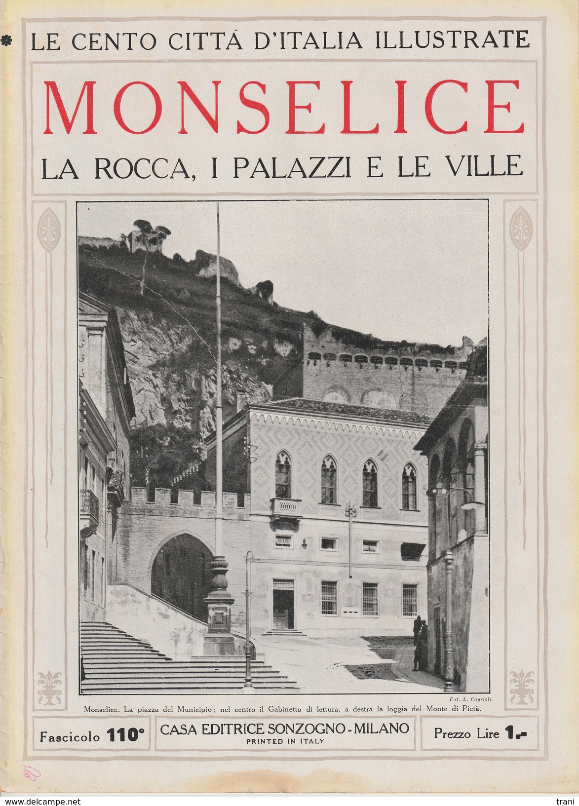 MONSELICE - La Rocca, I Palazzi E Le Ville - Anni '20 - Documenti Storici