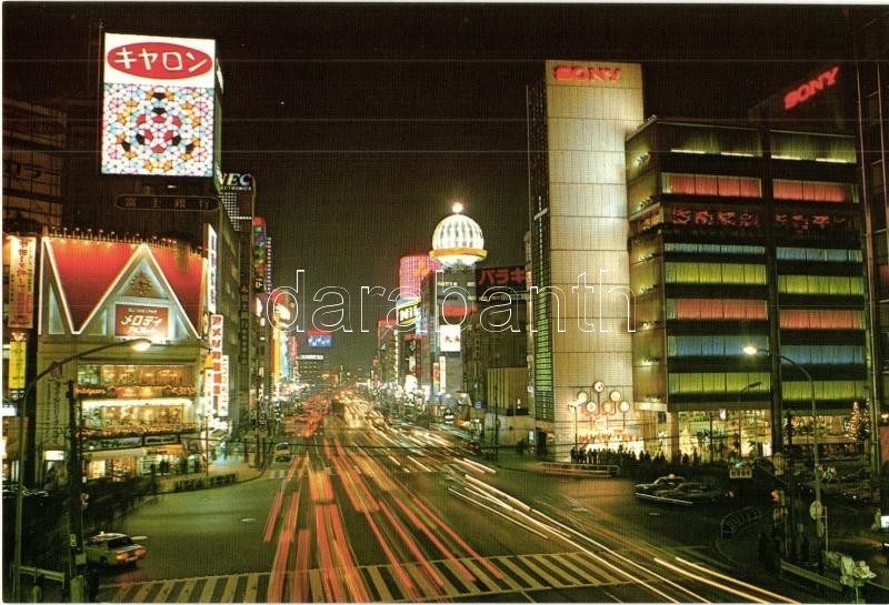 ** 19 MODERN Japán Városképes Lap Tokyo-ból Tokban / 19 Modern Japanese Town-view Postcards From Tokyo In Case - Non Classés