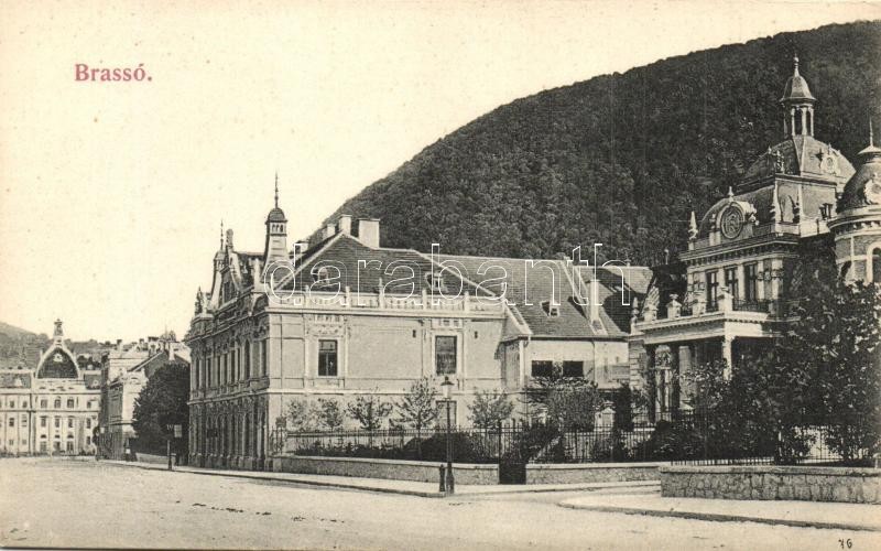 ** T1 Brassó, Kronstadt, Brasov; Utcakép Palotákkal / Street View With Palaces - Unclassified