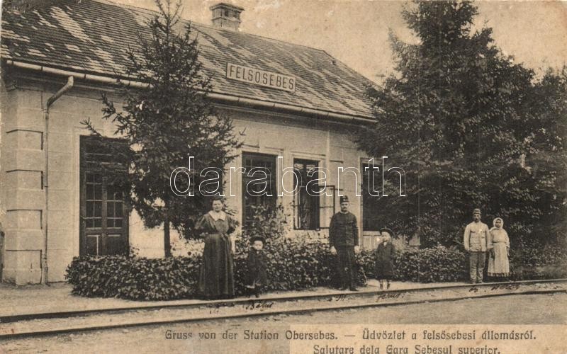 T3 Felsősebes (Oltfelsősebes) Sebesu De Sus; Vasútállomás / Bahnhof / Railway Station (r) - Unclassified