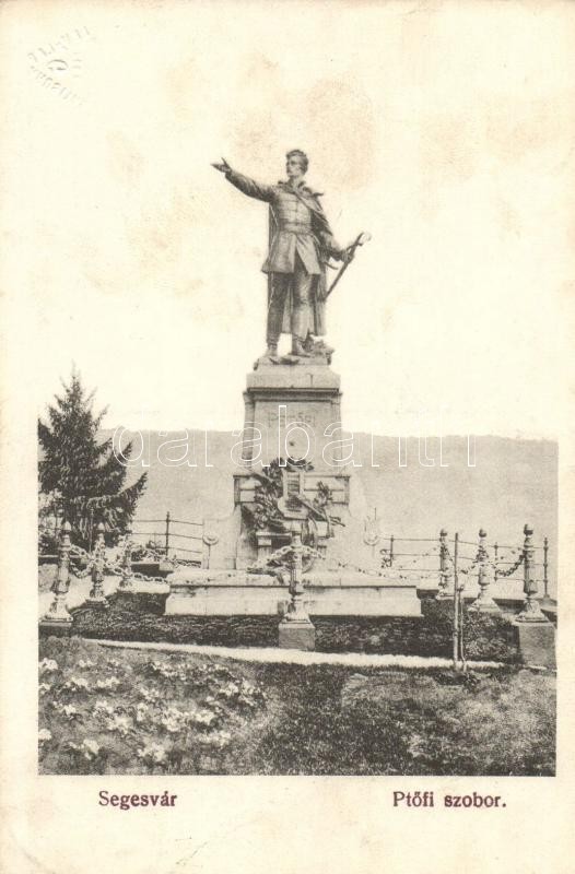 T2/T3 Segesvár, Schässburg, Sighisoara; Petőfi Szobor / Statue (EK) - Unclassified