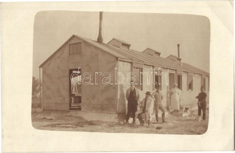 T2/T3 1913 Déliblát, Deliblato; Kolera Barakk, Kórház, ápolónő és Katonák / Cholera Hospital, Nurse And K.u.K. Soldiers. - Unclassified