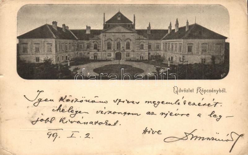 T2/T3 1899 Köpcsény, Kittsee; Dr. Batthyány-Strattmann László Herceg Kastélya / Castle  (EK) - Unclassified