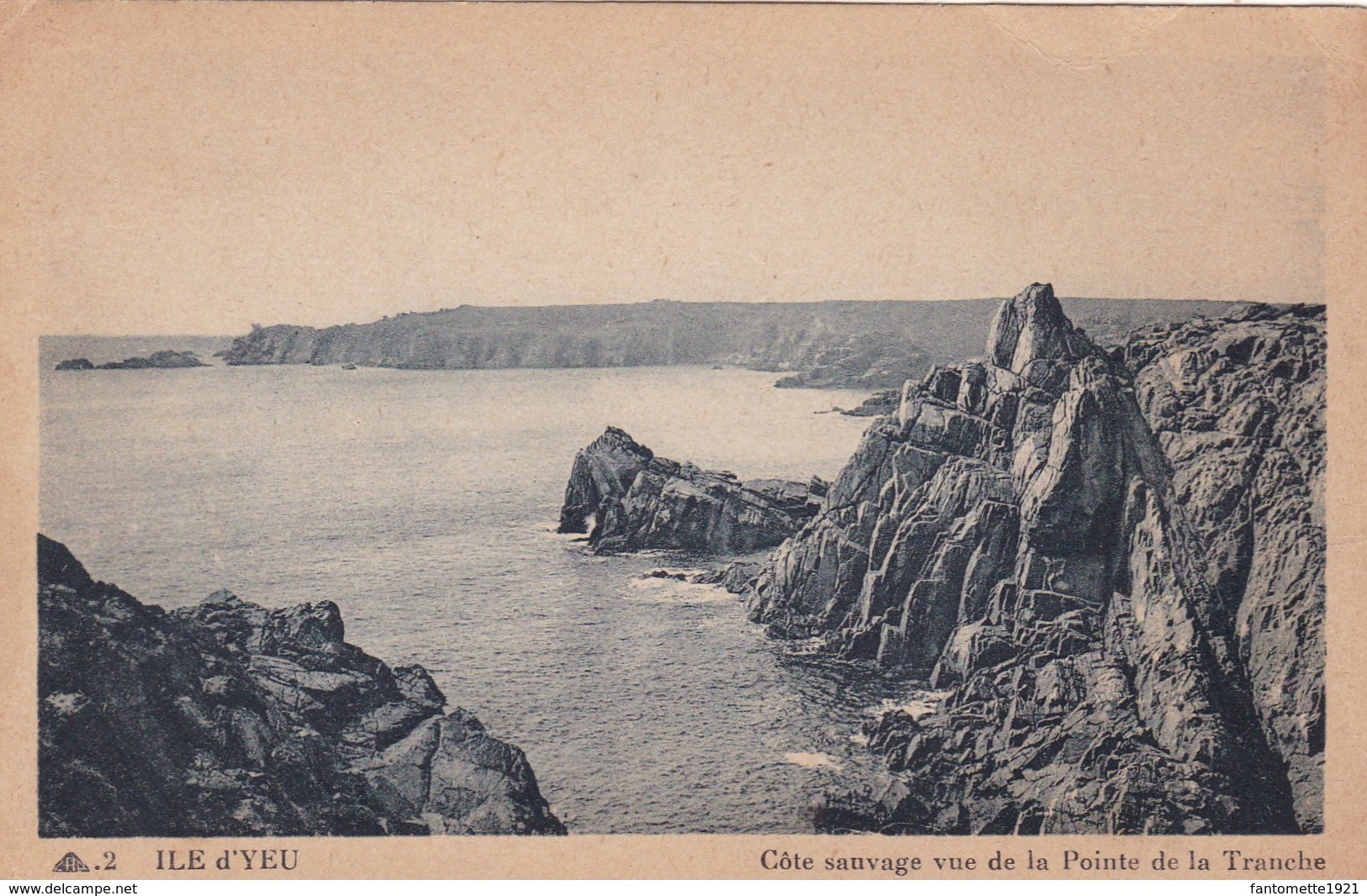 ILE D'YEU COTE SAUVAGE VUE DE LA POINTE DE LA TRANCHE (chloébis) - Ile D'Yeu