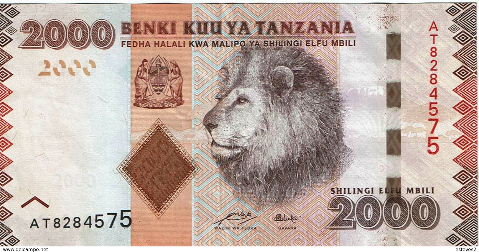 Tanzania , 2000 Shilingi , Used - Tanzania