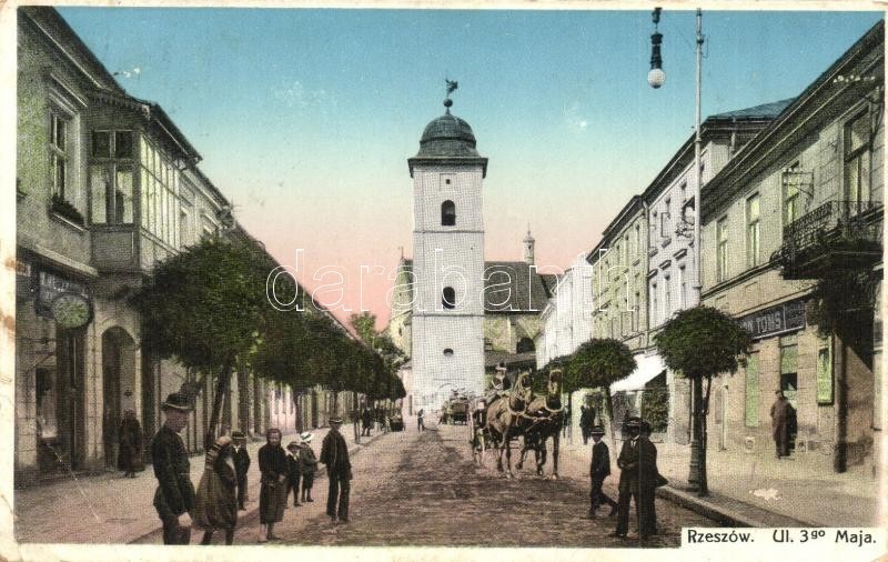 T2/T3 Rzeszów, Ul. 3go Maja / Street View, Shops, Church (EK) - Unclassified