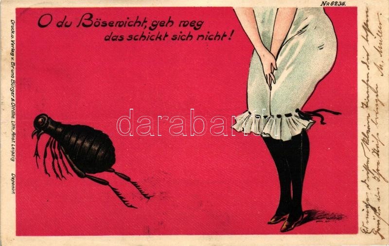 T4 O Du Bösewicht, Geh Weg Das Schickt Sich Nicht! / Tick, Lady, Humour, Bruno Bürger & Ottillie No. 6235. Litho (fa) - Non Classés