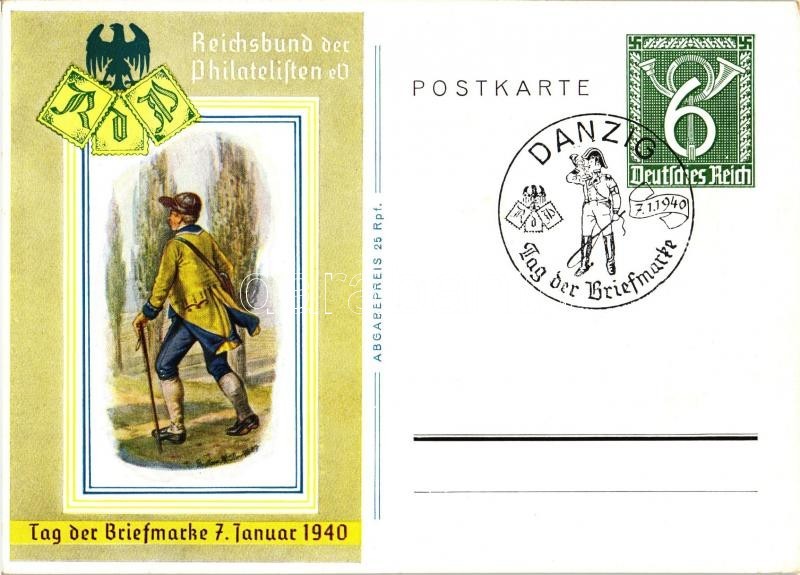 * T1/T2 1940 Tag Der Briefmarke, Danzig. Reichsbund Der Philatelisten / Day Of Philately In Gdansk So.Stpl Ga. - Unclassified