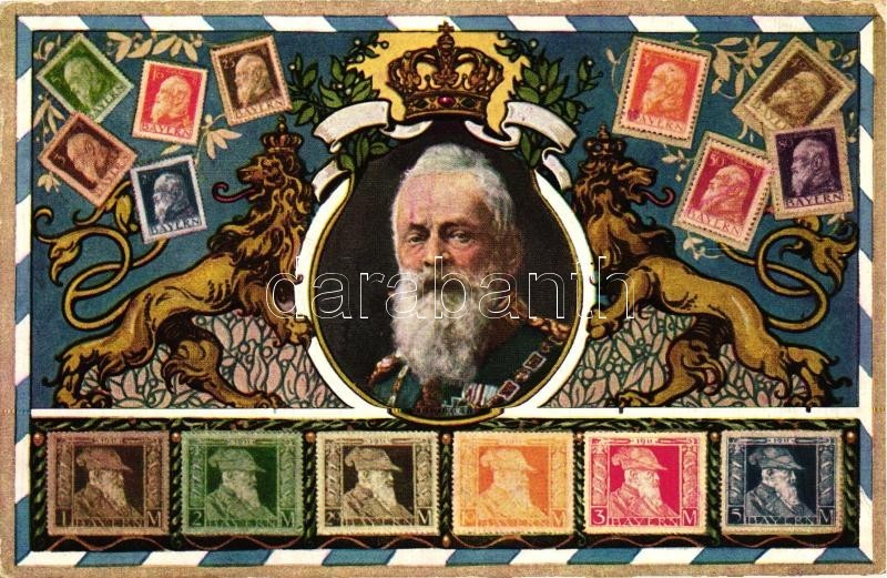 * T2 Briefmarken Bayerns, Verlag Ottmar Zieher No. 150 / Ludwig III Of Bavaria, Set Of Bavarian Stamps - Sin Clasificación