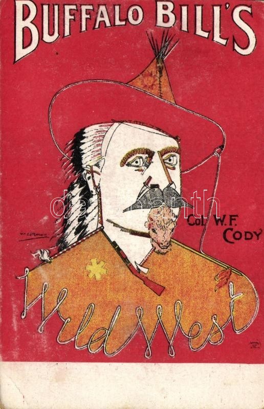 ** T2/T3 Buffalo Bill's Wild West Show Col. W.F. Cody; Optical Illusion - Non Classés