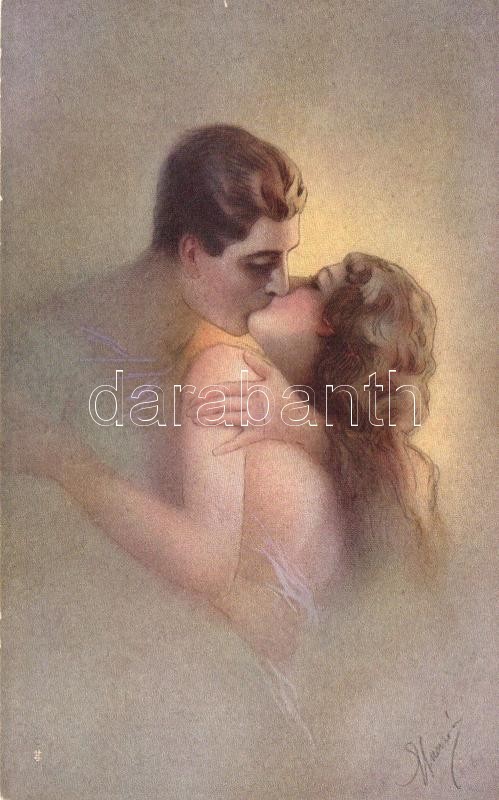 ** T1/T2 Artist Signed, Gently Erotic Italian Art Postcard Selectio Serie 1048-2 - Non Classés